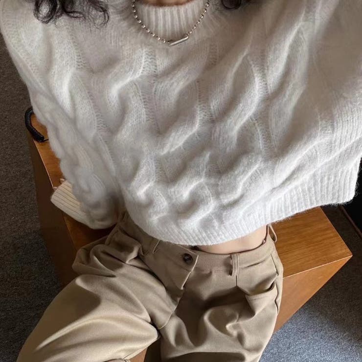 ショート丈ニット 秋冬 冬服[品番：SHNW0005836]｜Sibra（シブラ