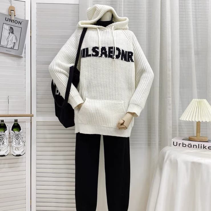 ニットトップス フード付き 韓国ファッション | Sibra | 詳細画像3 