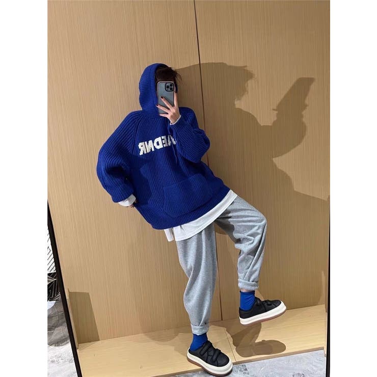 ニットトップス フード付き 韓国ファッション | Sibra | 詳細画像23 