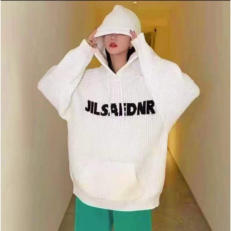 ニットトップス フード付き 韓国ファッション | Sibra | 詳細画像24 