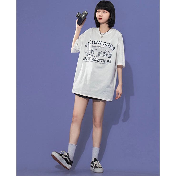 半袖ビッグシルエット Tシャツ 韓国ファッション