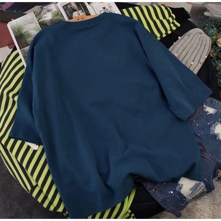 オーバーサイズ ロングT 大きめ  爽やか カットソー 通勤 カジュアル 半袖 | Sibra | 詳細画像4 