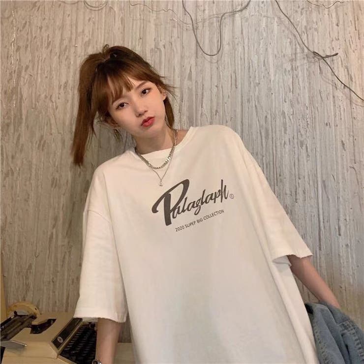 ランキング第1位 プリントオーバーサイズTシャツ 新着[品番 夏コーデ トップス