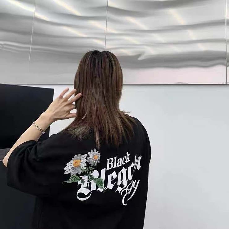 シンプルtシャツ 花柄 夏大人気 シンプル ロゴプリント ロングtシャツ 品番 Shnw Sibra シブラ のレディースファッション通販 Shoplist ショップリスト