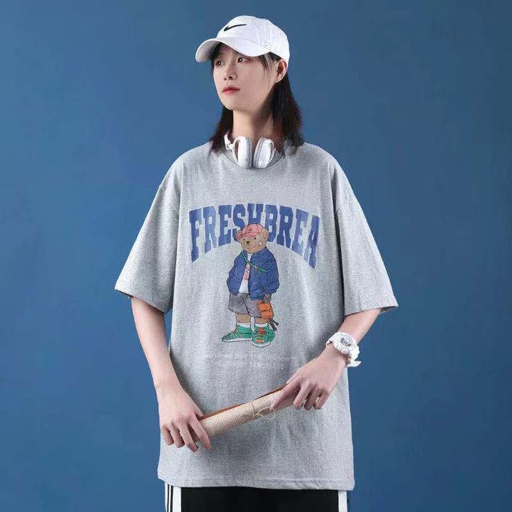 熊プリントtシャツ 韓国ファッション 可愛い プリントtシャツ ロンtシャツ 品番 Shnw Sibra シブラ のレディースファッション通販 Shoplist ショップリスト