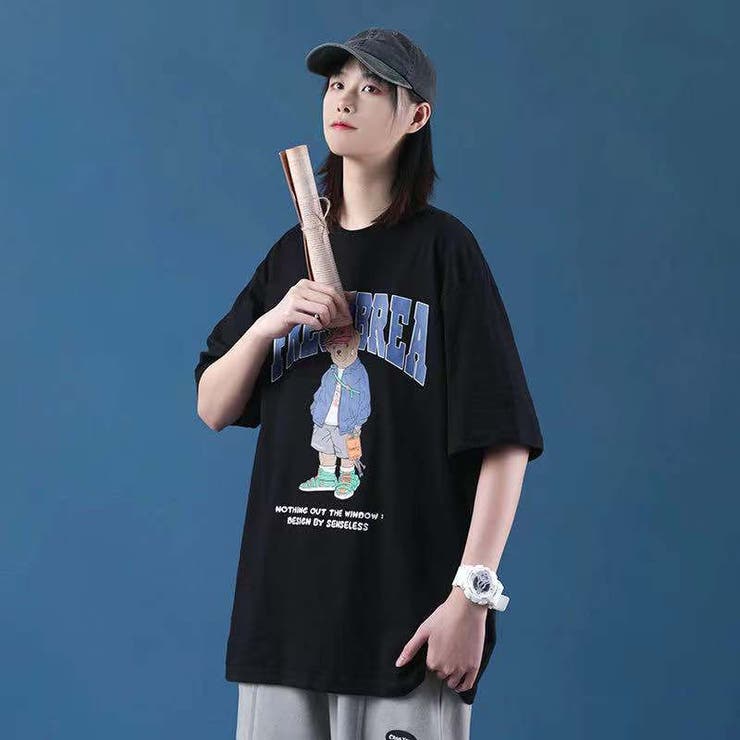 熊プリントtシャツ 韓国ファッション 可愛い プリントtシャツ ロンtシャツ 品番 Shnw Sibra シブラ のレディースファッション通販 Shoplist ショップリスト