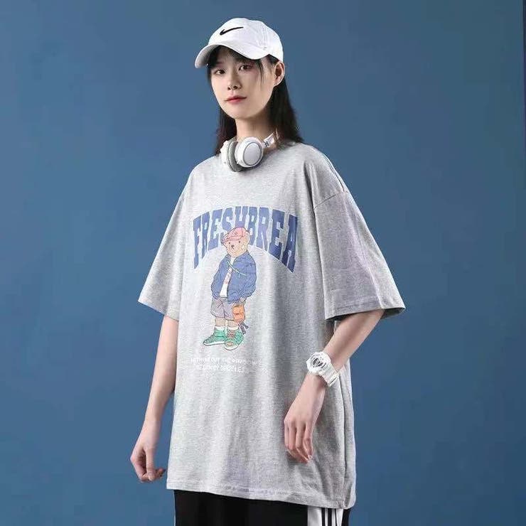 熊プリントtシャツ 韓国ファッション 可愛い プリントtシャツ ロンtシャツ 品番 Shnw Sibra シブラ のレディースファッション通販 Shoplist ショップリスト