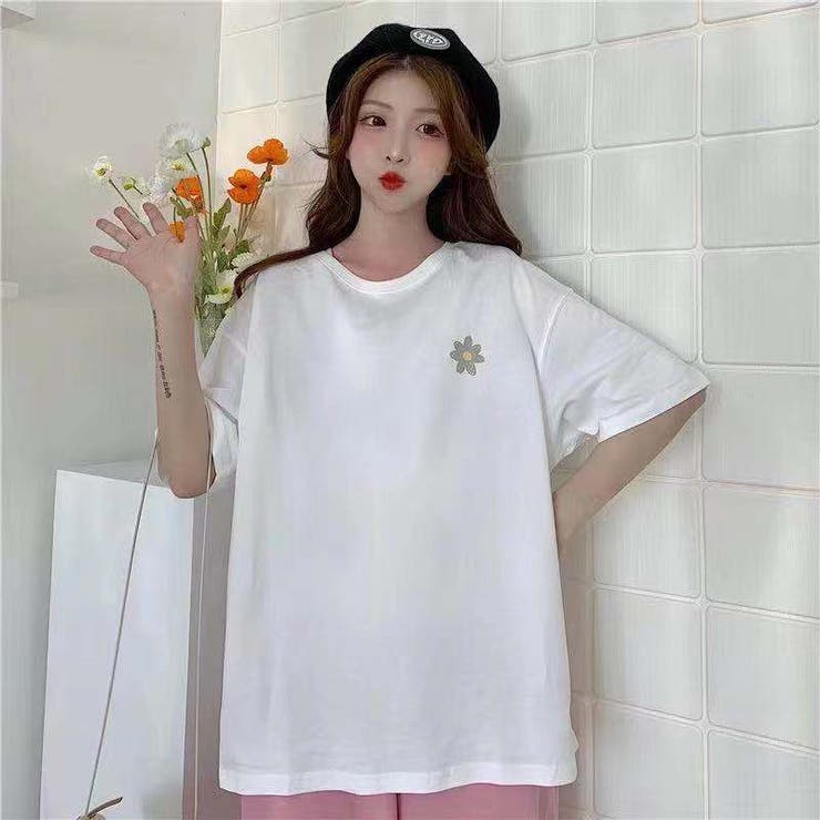 花ロゴtシャツ 夏 可愛い 品番 Shnw Sibra シブラ のレディースファッション通販 Shoplist ショップリスト