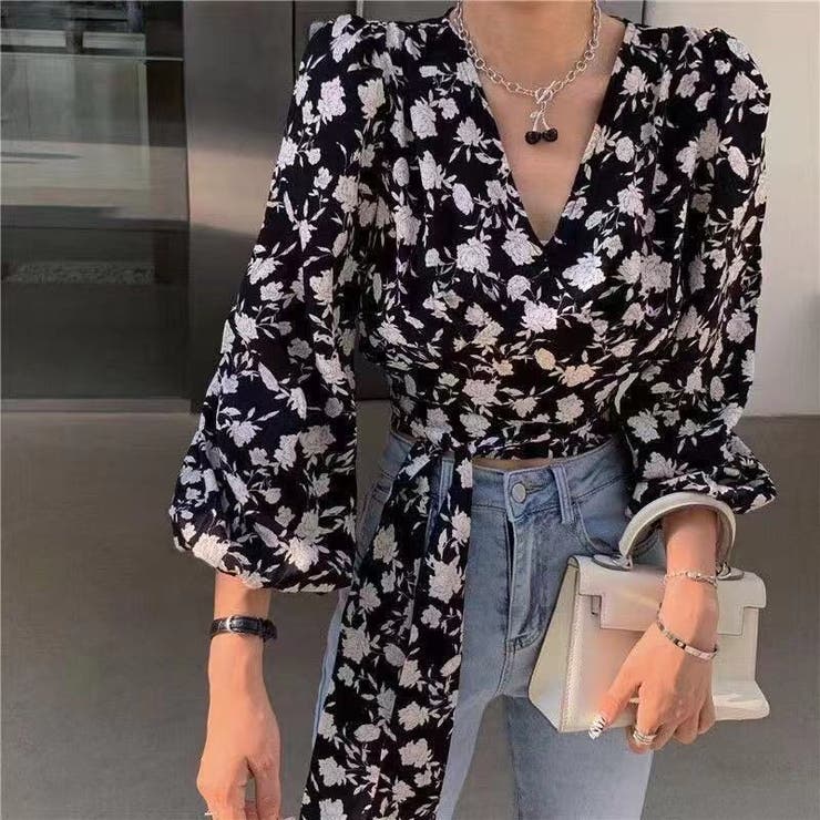 Vネックトップス 春新作 韓国ファッション 品番 Shnw Sibra シブラ のレディースファッション 通販 Shoplist ショップリスト