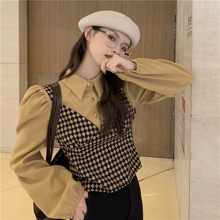 フェイクレイヤード トップス 韓国ファッション 品番 Shnw Sibra シブラ のレディース ファッション通販 Shoplist ショップリスト