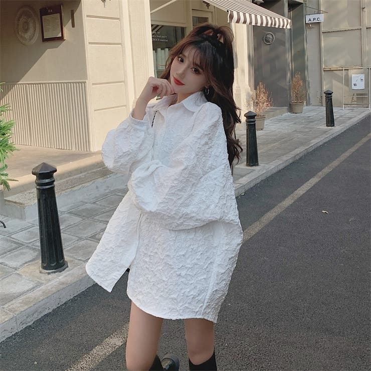 オーバーサイズシャツ 韓国ファッション 9分袖 品番 Shnw Sibra シブラ のレディースファッション 通販 Shoplist ショップリスト