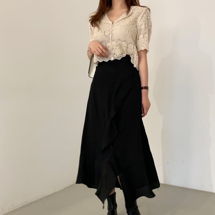 ショート丈半袖カーディガン 韓国ファッション レース | Sibra | 詳細画像11 