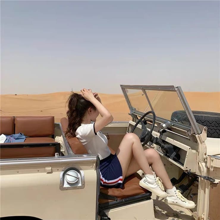 ショート丈polo衿ニットトップス 韓国ファッション 夏服 | Sibra | 詳細画像12 