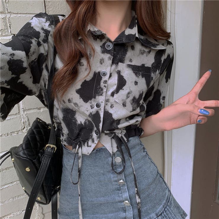 ショート丈半袖tシャツ前開き 夏服 韓国ファッション 品番 Shnw Sibra シブラ のレディース ファッション通販 Shoplist ショップリスト