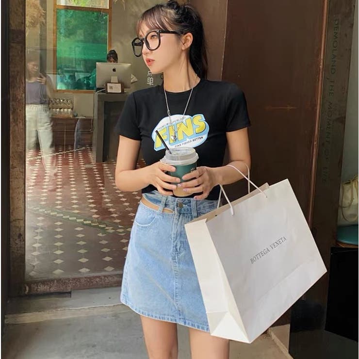 ショート丈tシャツ 韓国ファッション 夏服 品番 Shnw Sibra シブラ のレディースファッション 通販 Shoplist ショップリスト