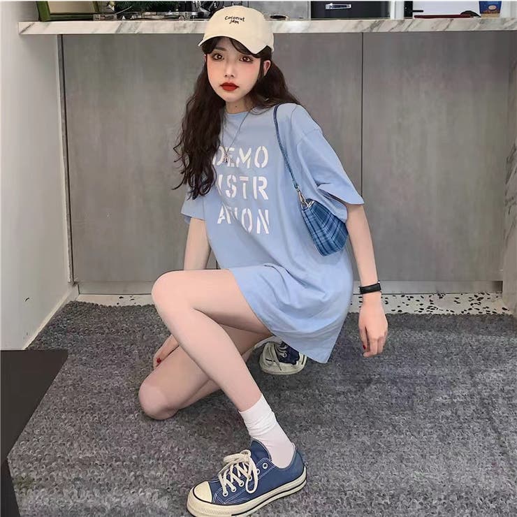 オーバーサイズTシャツ 韓国ファッション  夏服[品番：SHNW0007155]｜Sibra（シブラ）のレディースファッション通販｜SHOPLIST（ショップリスト）