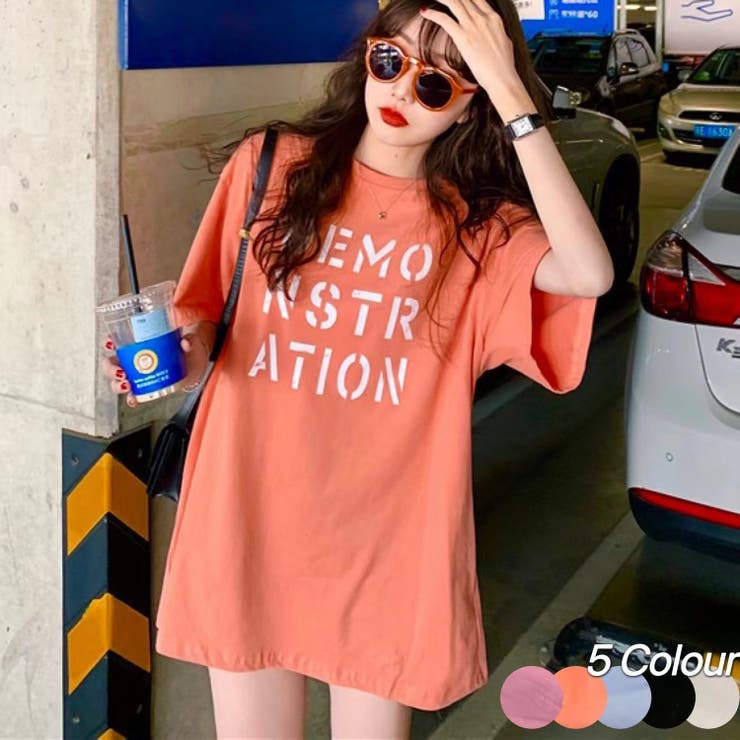 オーバーサイズTシャツ 韓国ファッション 夏服[品番