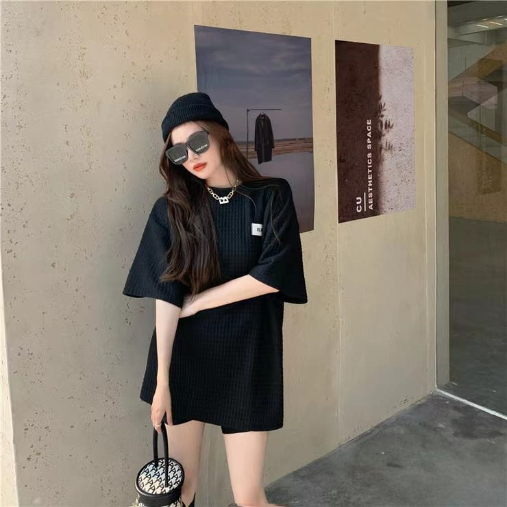 オーバーサイズTシャツ 韓国ファッション カットソー[品番