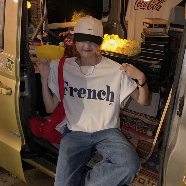 サンウォン着用 Tシャツ　ボイプラ　traineea 韓国　半袖 フェイクレイヤード配色半袖ロゴTシャツ 韓国ファッション 韓国