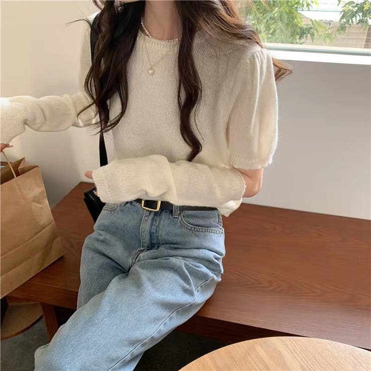 アームウォーマー付き ニットトップス 2点セット | Sibra | 詳細画像35 