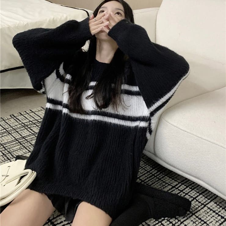 フェザーニット 韓国ファッション ニット | Sibra | 詳細画像11 