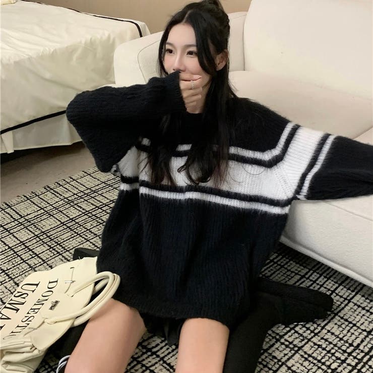 フェザーニット 韓国ファッション ニット | Sibra | 詳細画像13 