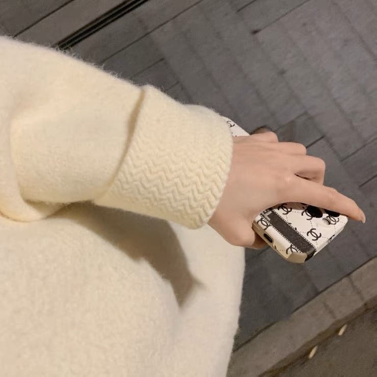 ゆるっとオーバーサイズのシャレ見え。ニットプルオーバー 韓国ファッション ふわふわ | Sibra | 詳細画像17 