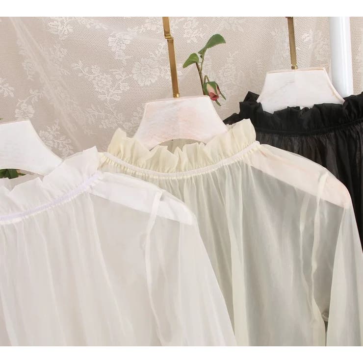 軽やかで美しい。シアーブラウス 韓国ファッション 韓国ファッション | Sibra | 詳細画像16 