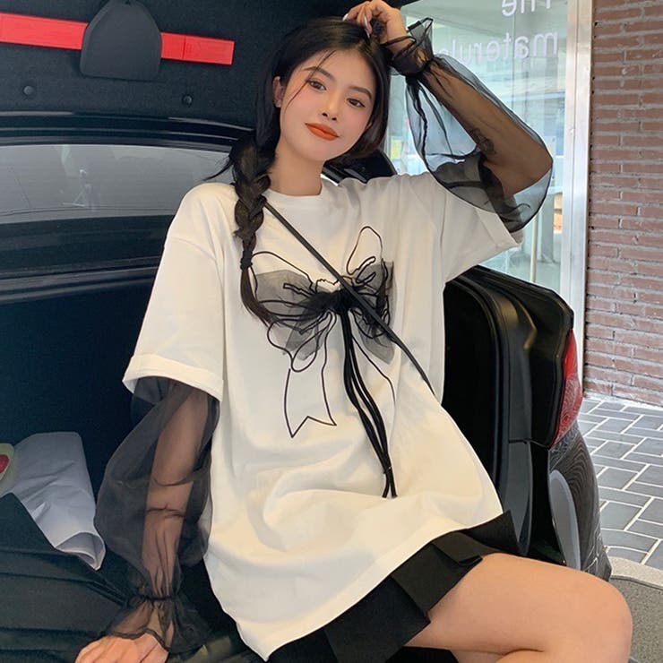 大人の愛らしさ。後ろリボンシアーブラウス 春 韓国ファッション | Sibra | 詳細画像12 