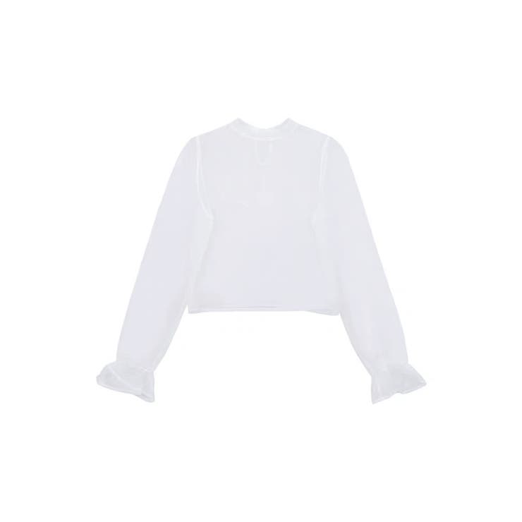 大人の愛らしさ。後ろリボンシアーブラウス 春 韓国ファッション | Sibra | 詳細画像11 