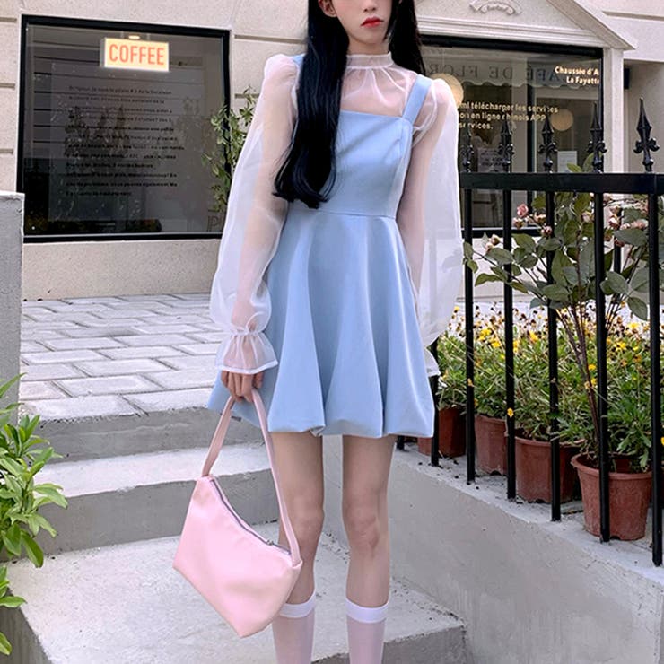 大人の愛らしさ。後ろリボンシアーブラウス 春 韓国ファッション | Sibra | 詳細画像4 