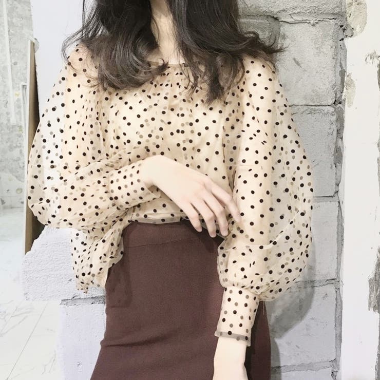 モテ愛されレディに。キャミ付きシアーブラウス 韓国ファッション 夏服 | Sibra | 詳細画像14 