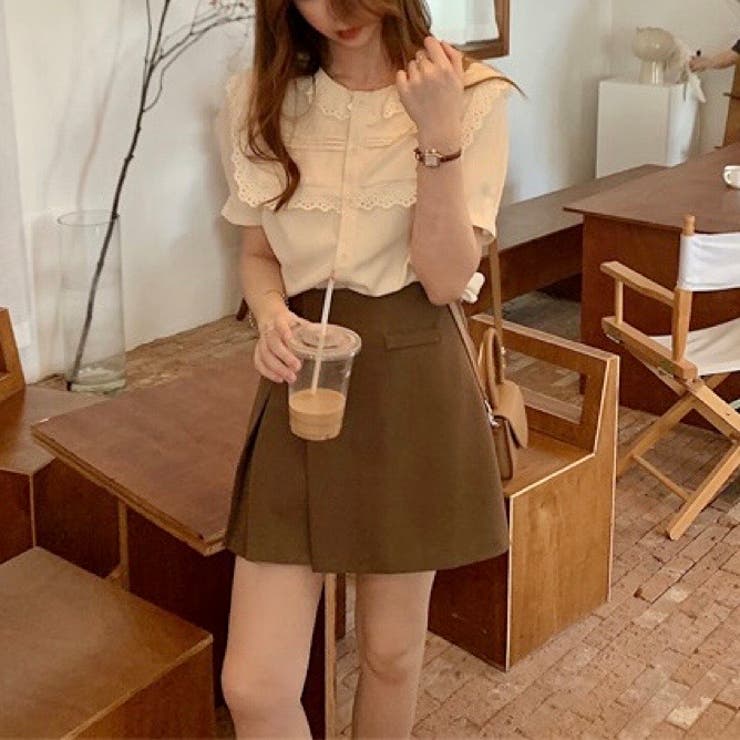 大人なシアー魅せ。レース半袖ブラウス オフィスカジュアル 春 | Sibra | 詳細画像12 