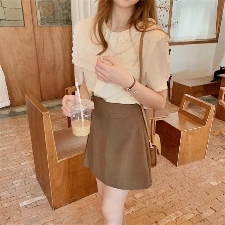 大人なシアー魅せ。レース半袖ブラウス オフィスカジュアル 春 | Sibra | 詳細画像18 