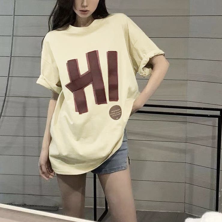 綿100％オーバーサイズロゴプリントT シャツ 韓国ファッション | Sibra | 詳細画像17 