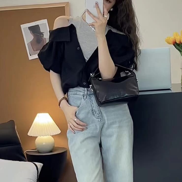 ドッキングシャツ 夏服 セクシー | Sibra | 詳細画像12 