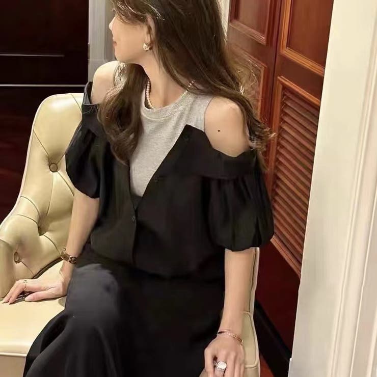 ドッキングシャツ 夏服 セクシー | Sibra | 詳細画像16 