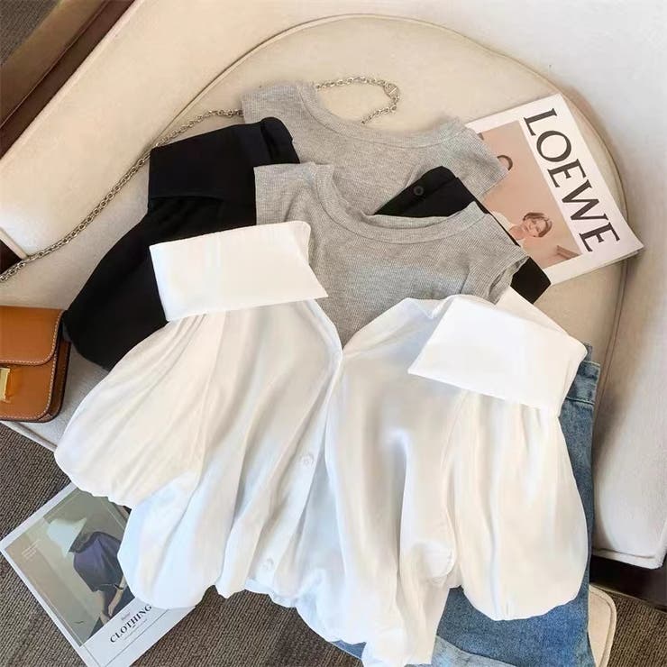 ドッキングシャツ 夏服 セクシー | Sibra | 詳細画像19 