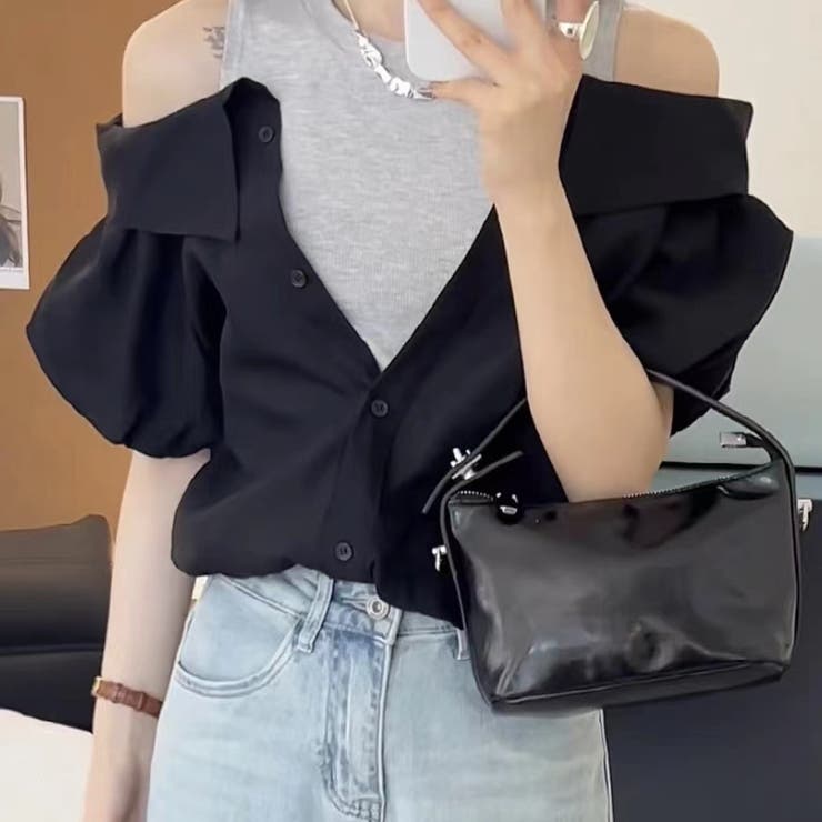 ドッキングシャツ 夏服 セクシー | Sibra | 詳細画像4 