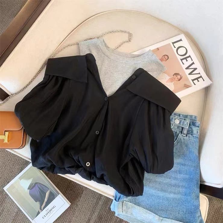 ドッキングシャツ 夏服 セクシー | Sibra | 詳細画像8 