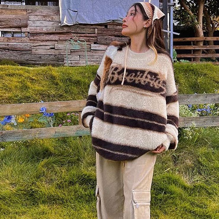 Jenny着用　Bibiy.シルバーニット Jenny着用 Bibiy.シルバーニット
