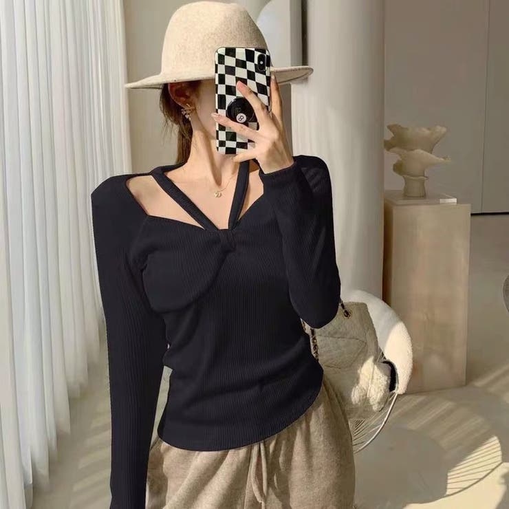 [THEAIRTOWN] DARK SIBOBOOKNIT TWO SET★韓国★レディース★ Two Pieces Set Outfits Korean Style High Street Womens