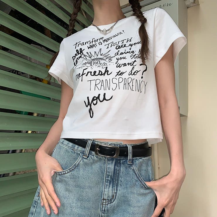 プリントロゴ 半袖Tシャツ 韓国風 | Sibra | 詳細画像8