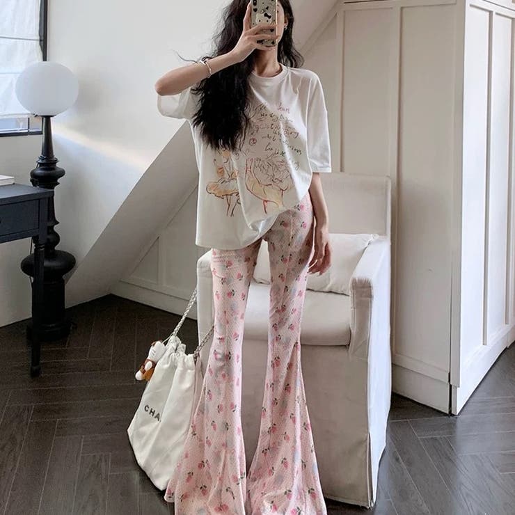 天使が踊っている。手描き風ダンサー柄プリントTシャツ オーバーサイズ 韓国ファッ… | Sibra | 詳細画像3 