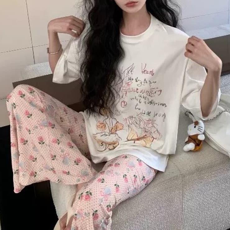 天使が踊っている。手描き風ダンサー柄プリントTシャツ オーバーサイズ 韓国ファッ… | Sibra | 詳細画像4 