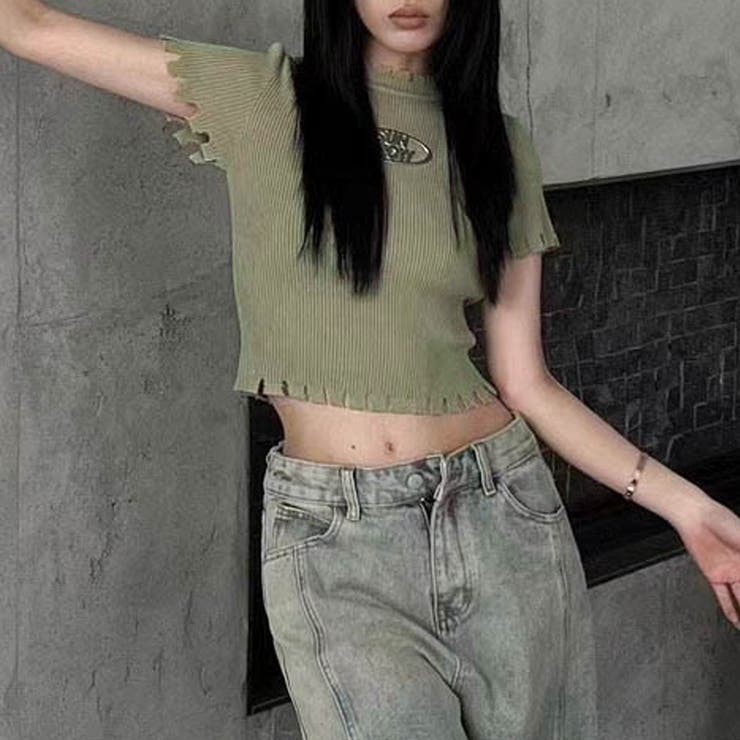 ダメージニットトップス 春 夏 | Sibra | 詳細画像9