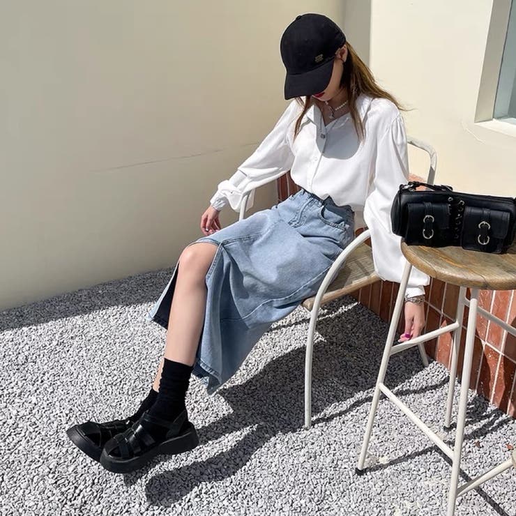 デニムスカート 韓国ファッション 夏服 品番 Shnw Sibra シブラ のレディースファッション 通販 Shoplist ショップリスト