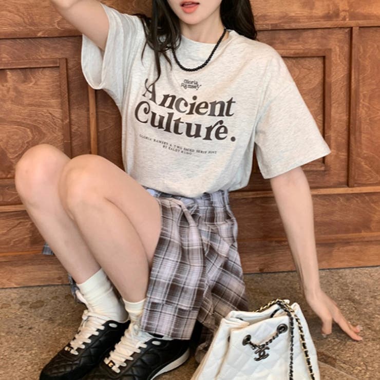 腰巻きシャツ風チェック柄パンツ 韓国ファッションオフィスカジュアル 夏服 | Sibra | 詳細画像9 