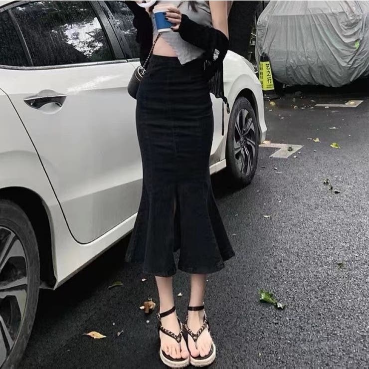 デニムマーメイドスカート 韓国ファッション セクシー | Sibra | 詳細画像2 