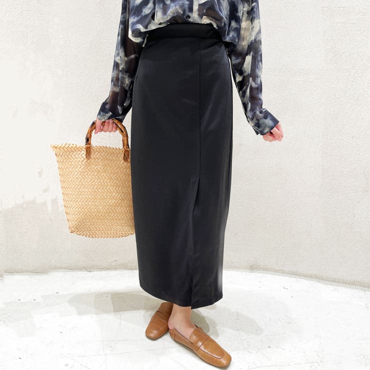 スリットポンチタイトスカート 韓国ファッション ハイウエスト | Sibra | 詳細画像10 